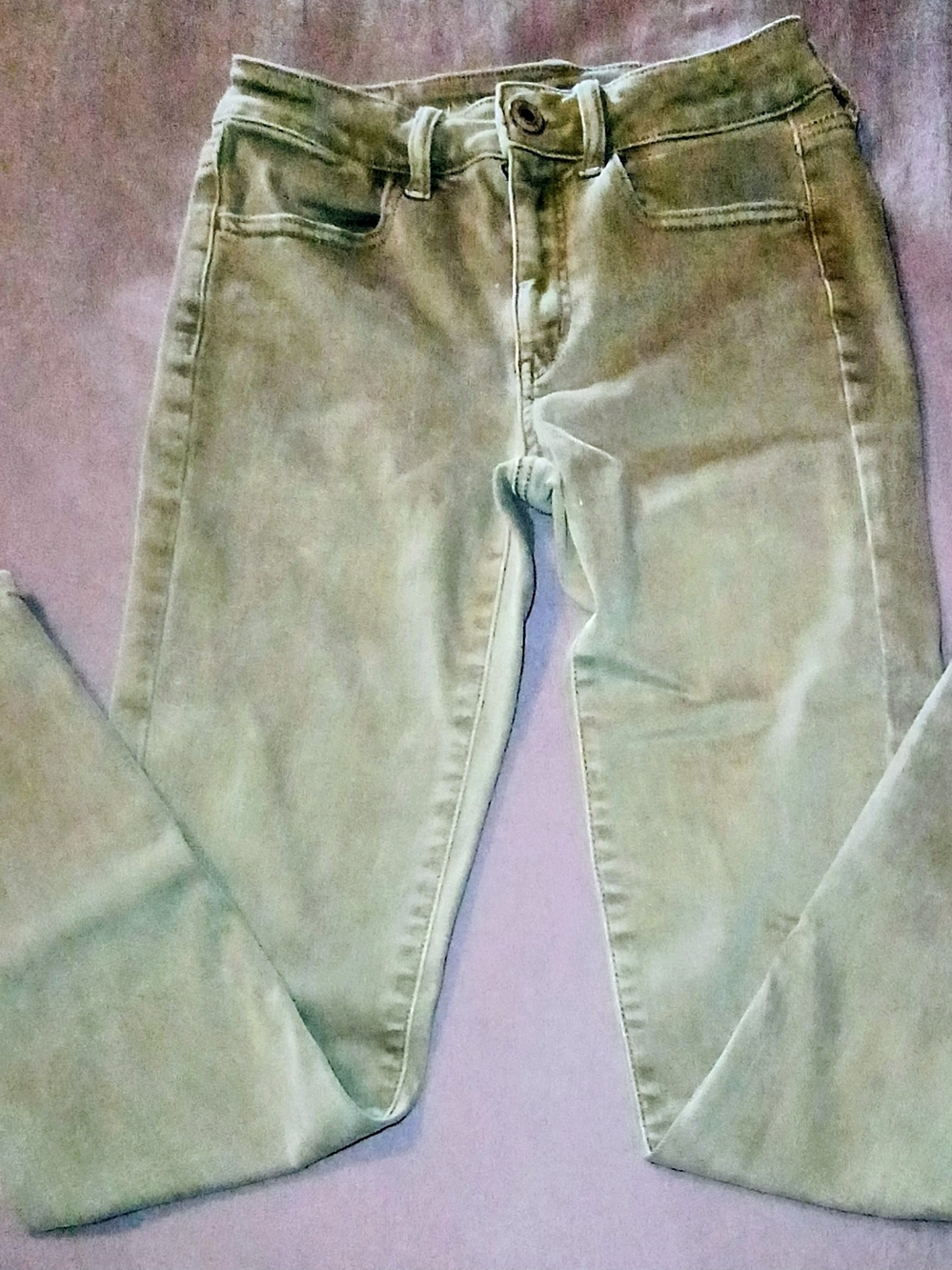 American Eagle Outfitters Skinny Jeans in Sage Green